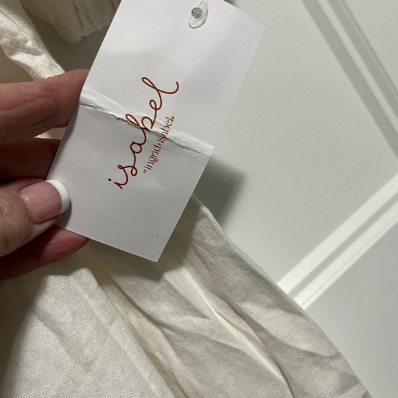 Puff Short Sleeve Linen Maternity Dress - Ingrid Isabel Xl - Picture 10 of 10